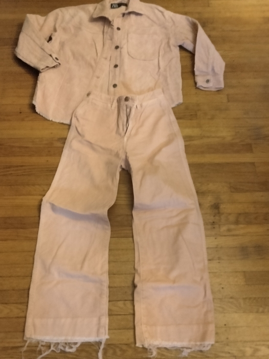 Zara Pants - Zara Blush Corduroy Shirt & Pants Set